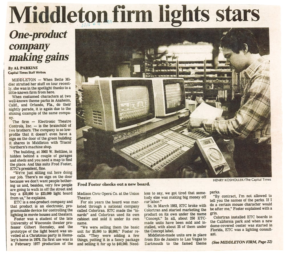 Middleton firm lights stars 1984 p1 2